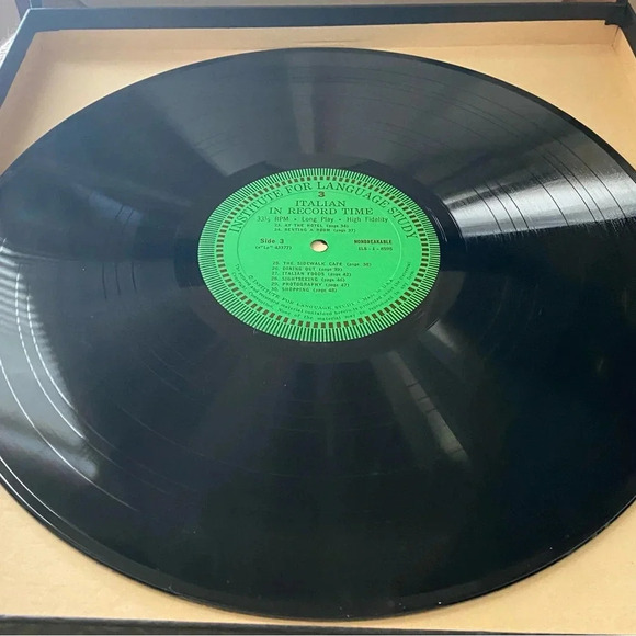 Vintage 1958 “Learn Italian in Record Time” Institute for Language Study Set - Picture 10 of 12